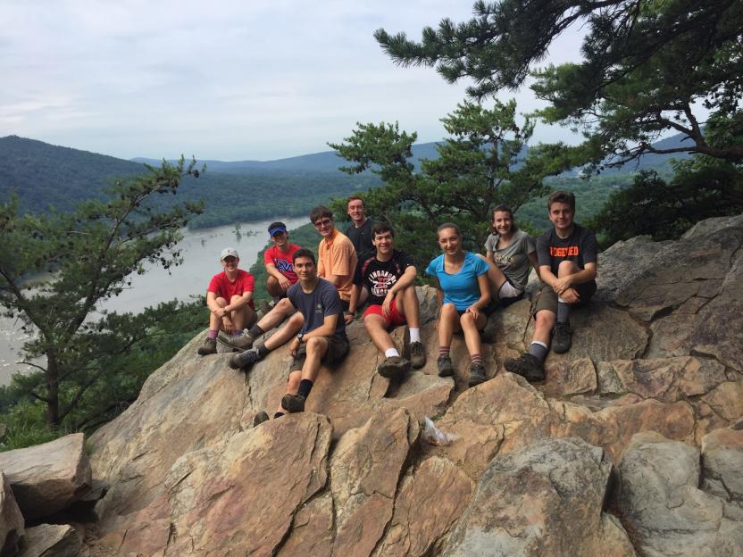 freshman hiking in virginia