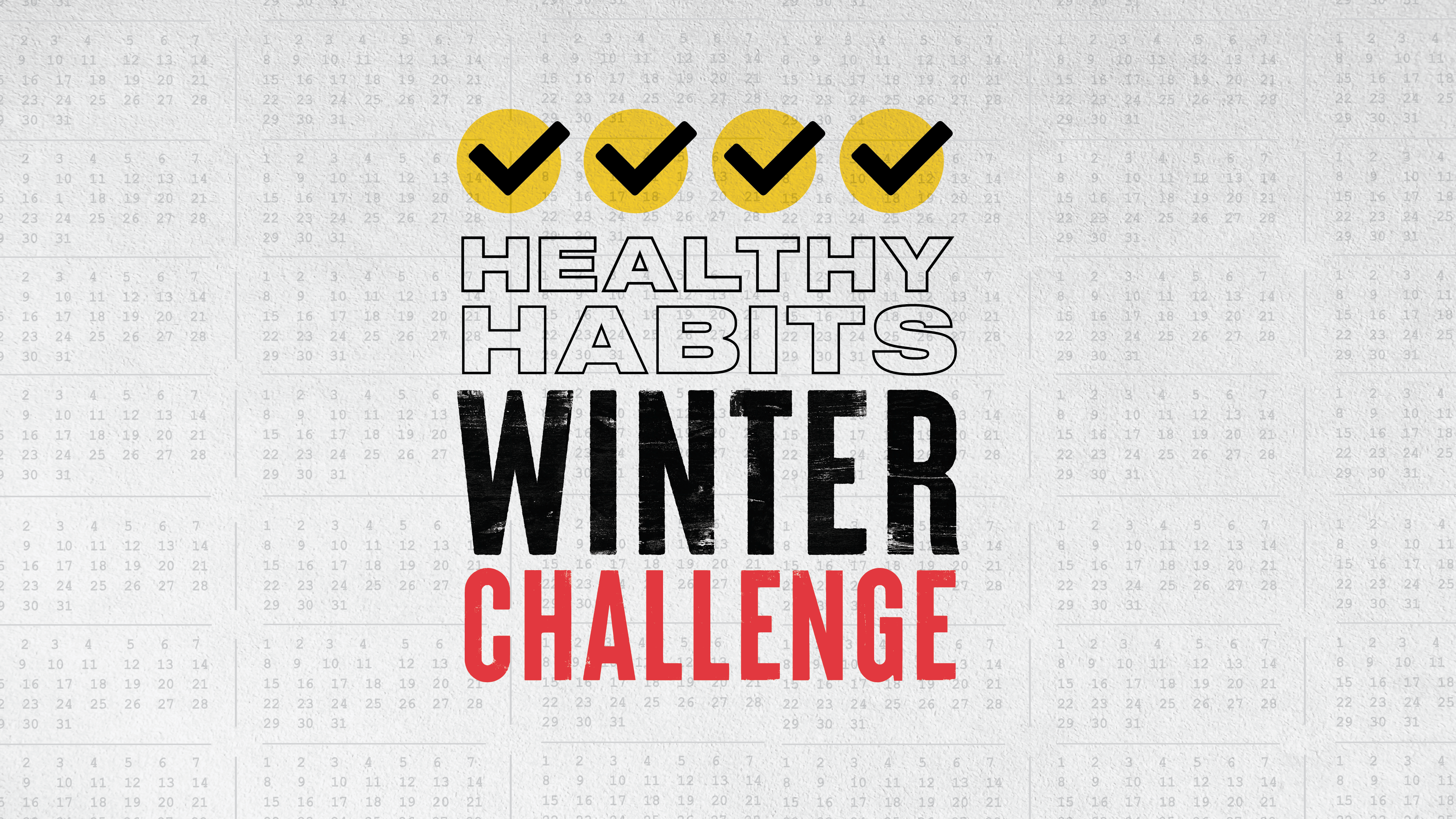 healthy habits winter challenge graphic